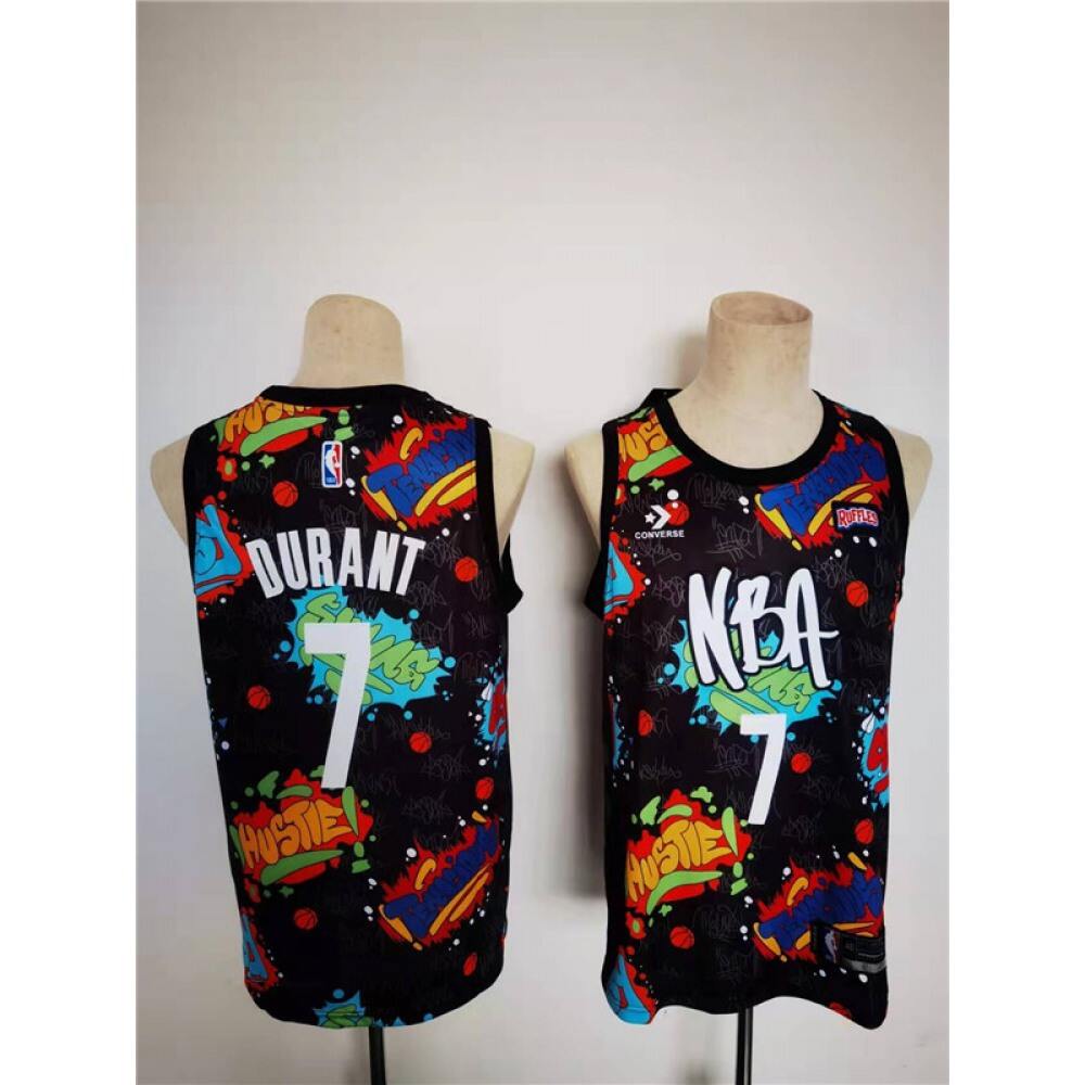 Pro Grade Kevin Durant7 Brooklyn Nets Jersey Black - - Basketball Fan Gear