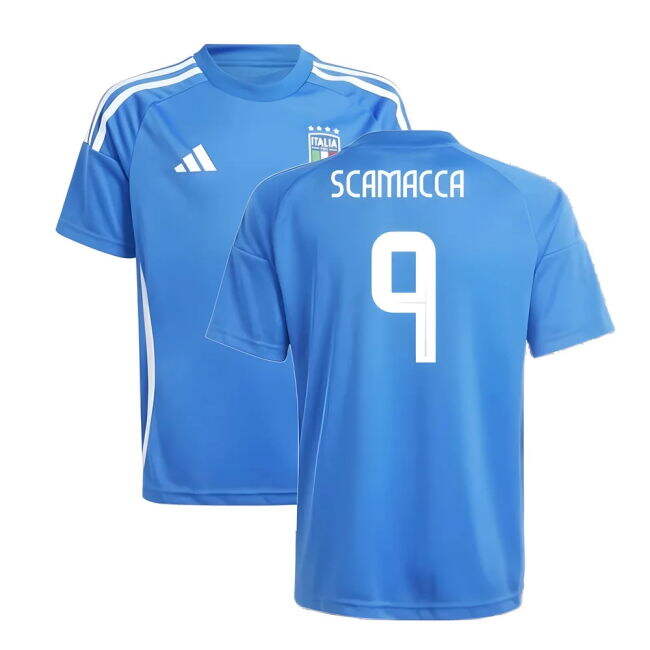 2024-2025 Italy National Team Home Uniform (SCAMACCA 9) (Kids)
