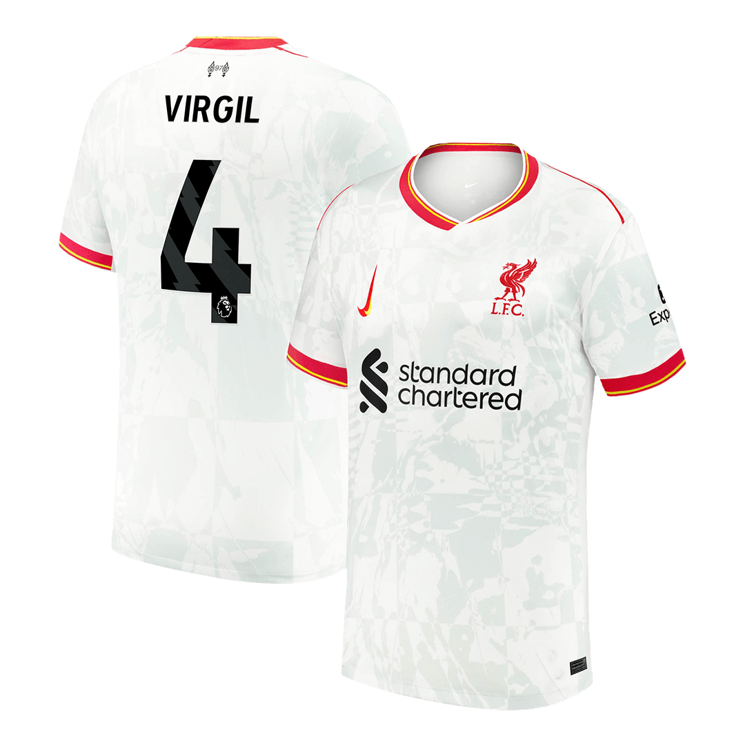 VIRGIL #4 Liverpool Third Away  Soccer Jersey 2024/25 Authentic Kit