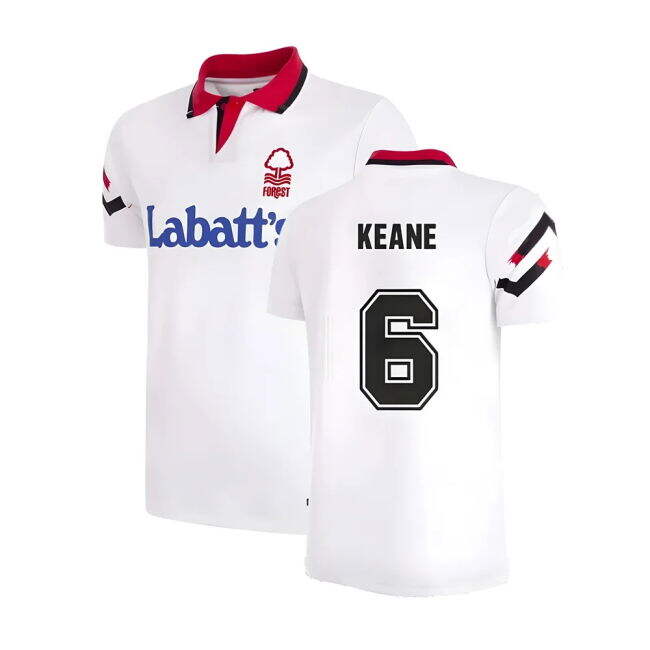 Elite Performance Football Nottingham Forest Away Retro Shirt Kean...