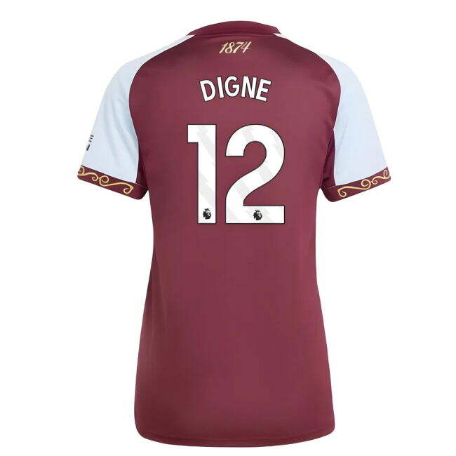 2025-2026 Aston Villa Home Shirt (Womens) (Digne 12)