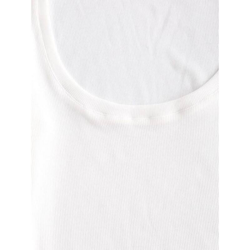 U Neck Ribbed Long Sleeve Top AW0840