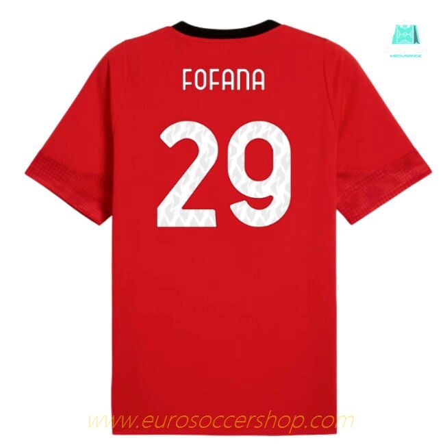 2025-2026 AC Milan Training Jersey (Red) (Fofana 29)