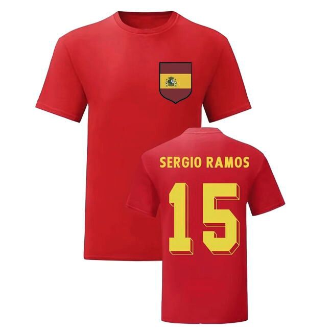Spain Senior Team Elite Quality Home Player Jersey (3)