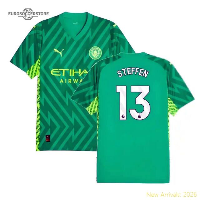 Authentic 2023-2024 Man City Home Goalkeeper Shirt (green) (steffen