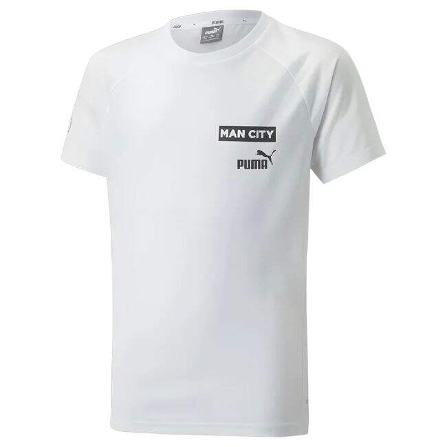 2022-2023 Man City Casuals Tee (White) - Kids (Match Day)
