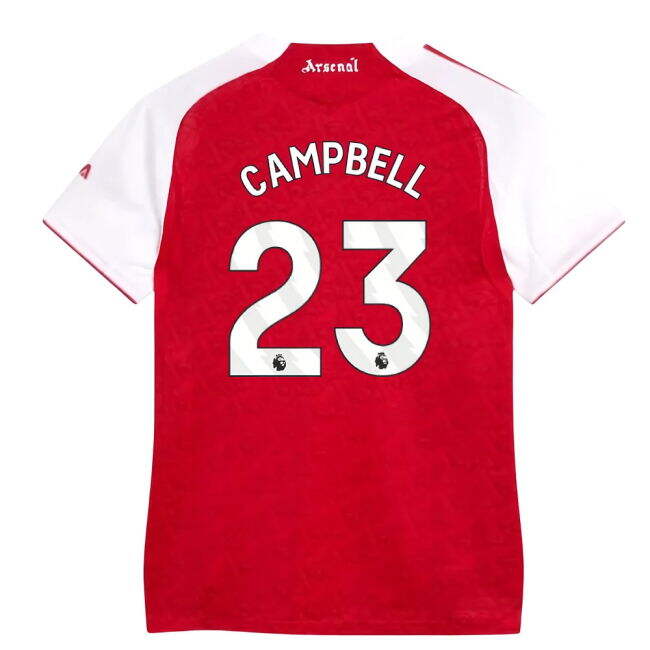 Campbell 23 2025-2026 Arsenal Football Club Home Jersey (Womens)