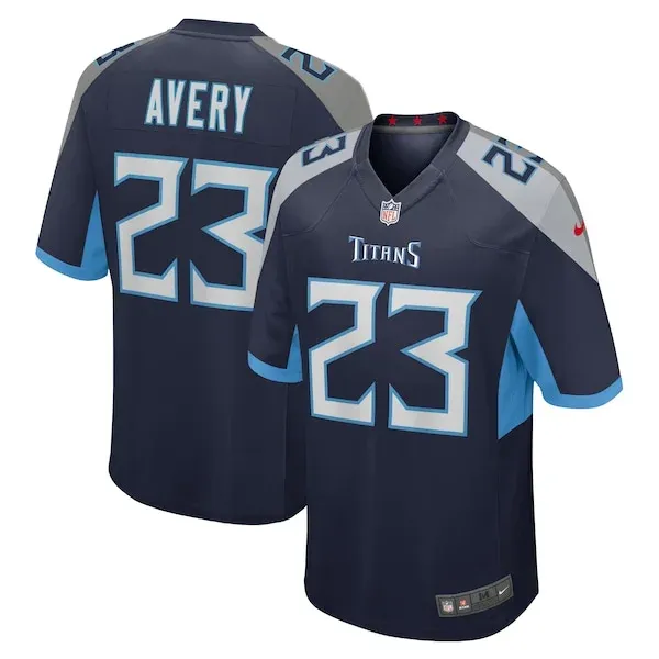 None Tre Avery Game Jersey - Navy | NFL Player Jersey | NFL Football