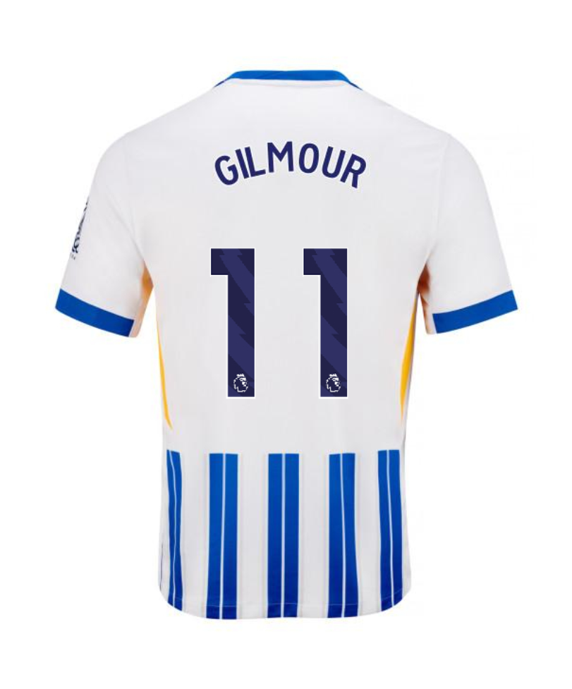 Brighton Hove Albion 24-25 Home Jersey GILMOUR 11