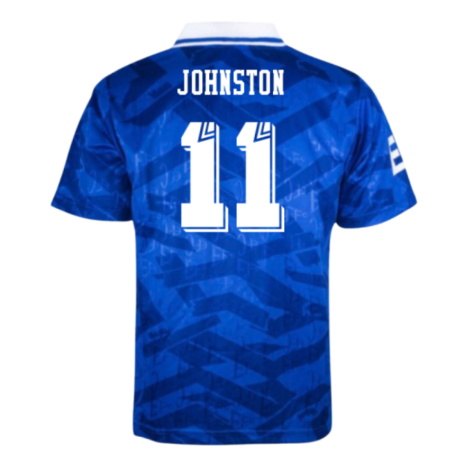Genuine National Team Everton 1992 Home Retro Shirt (Johnston 11)