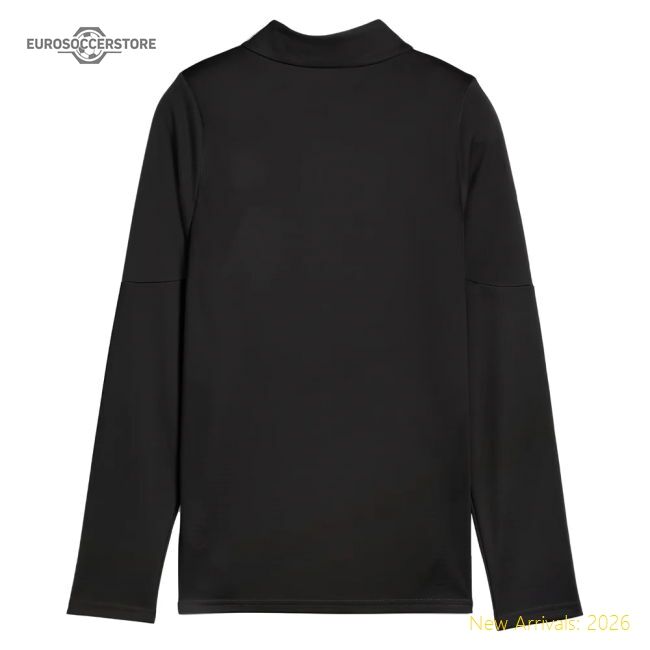 Official 2025-2026 Man City Training 1/4 Zip Top (black) - Kids