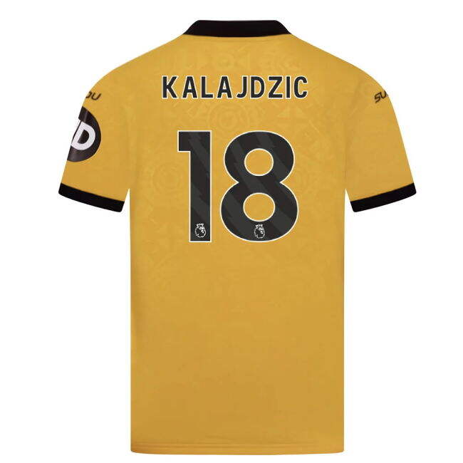 Kids Kalajdzic 18 2025-2026 Wolves Club Home Shirt
