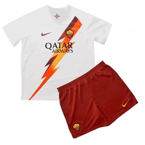 Kids AS Roma Away 2019-20 Soccer KitShirtShorts - Official Replica