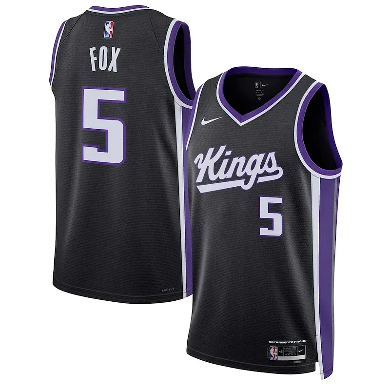 Performance De'Aaron Fox SAC NBA Jersey - Black - Licensed Product