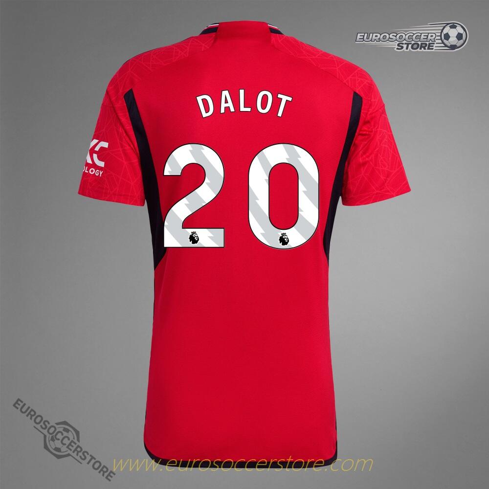 DALOT's 20 Home Jersey for Manchester United during the 23-24 season.