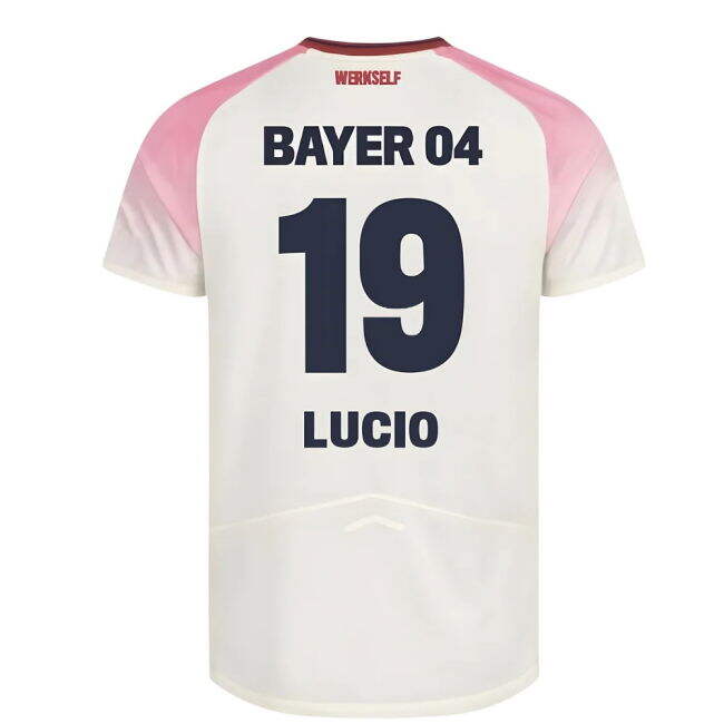 2025-2026 Bayer Away Shirt - Kids (Lucio 19) Durable Stitching