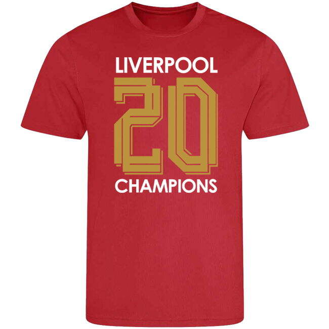 Liverpool Champions T-Shirt Number 20 (Red)