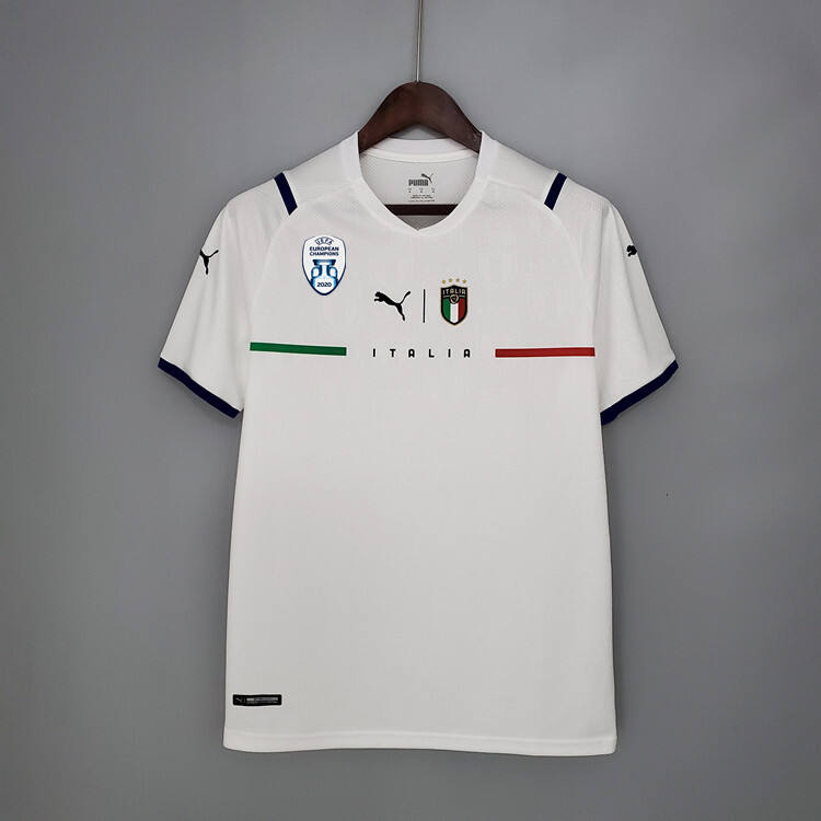 Euro 2020 Champion Italy Away Kit White Winner Badge Version Football