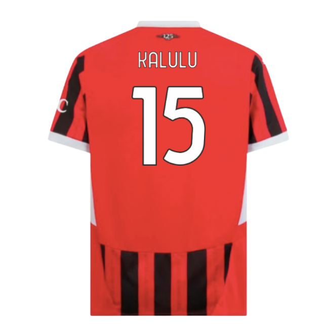Replica Acm Ac Milan Home Shirt Kalulu #15 Match Quality New Relea...