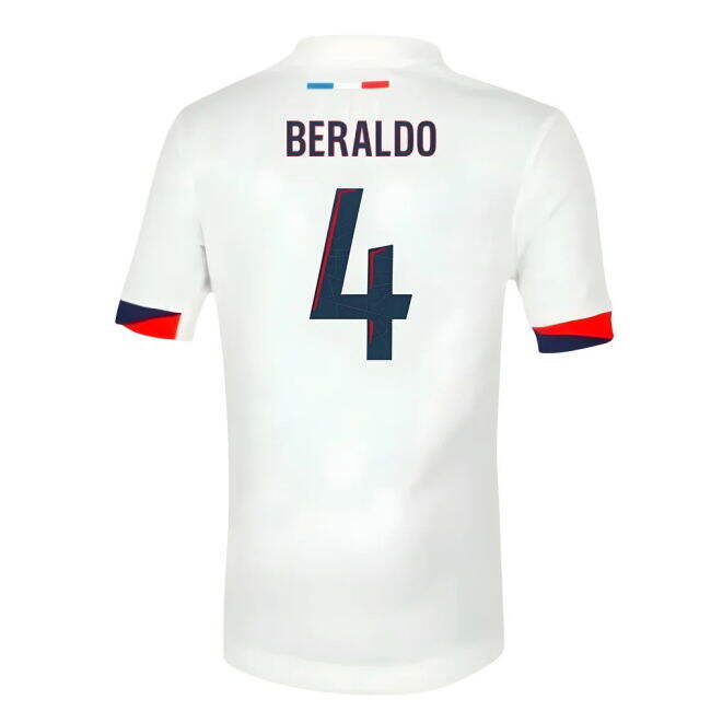 2025-2026 PSG Away Shirt (Sponsorless) - Kids (Beraldo 4)
