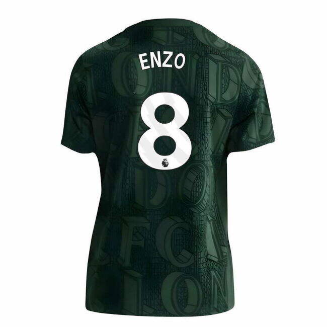2025-2026 Chelsea Pre Match Shirt (Green) - Kids (Enzo 8)
