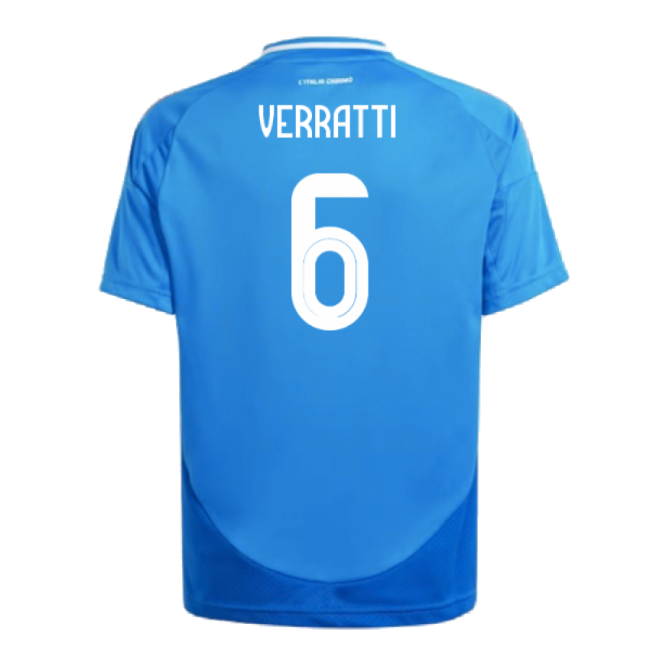 Match Worn Style Italy Home Pro Level Shirt 2024-2025 (Kids)