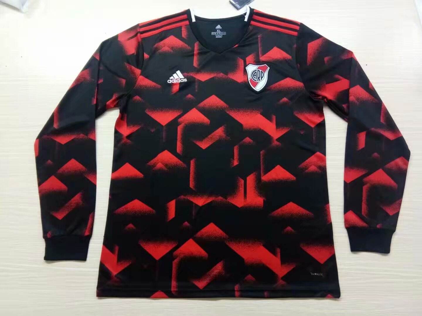 Moisture Wicking River Plate Away Long Sleeve 2019-20 Soccer Jersey