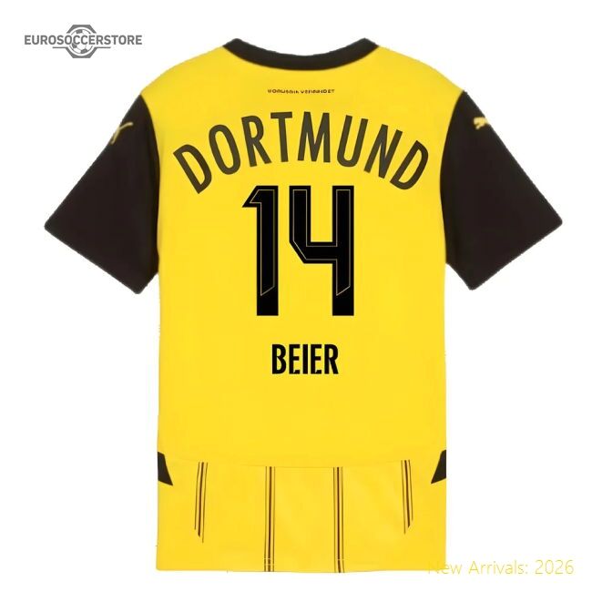 Match-Day 2024-2025 Borussia Dortmund Home Shirt (Kids) (Beier 14)