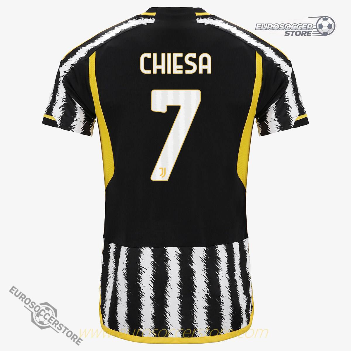 Juventus CHIESA 7 Home Football Jersey 2023-2024 Season
