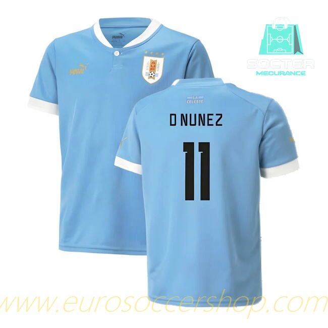 2022-2023 Match Quality Uruguay Home Shirt (D Nunez 11)