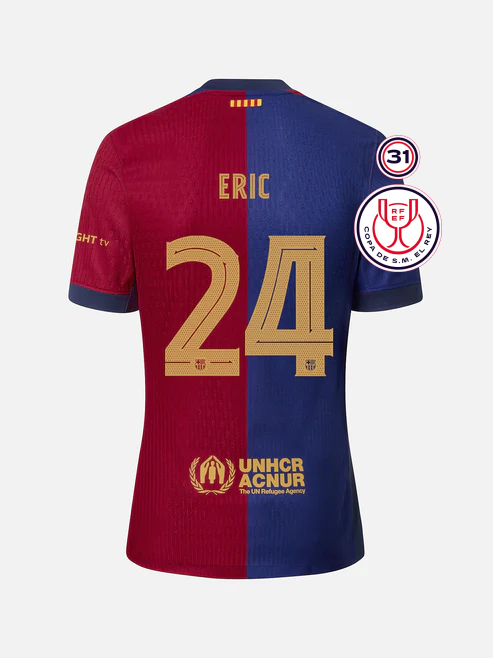 Barcelona's ERIC Jersey for the Copa Del Rey Final 24-25 Season