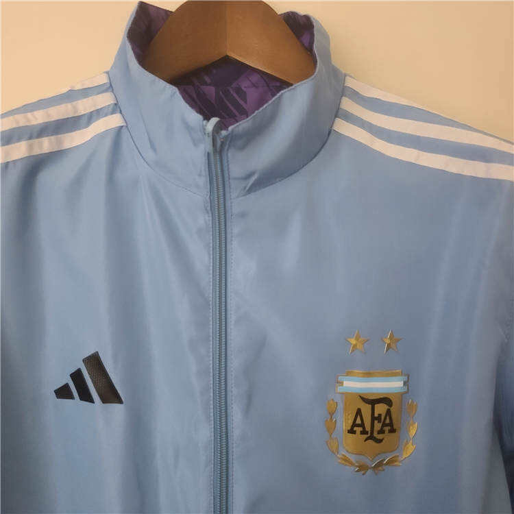 Argentina World Cup 2022 Blue Windbreaker Jacket - World Cup