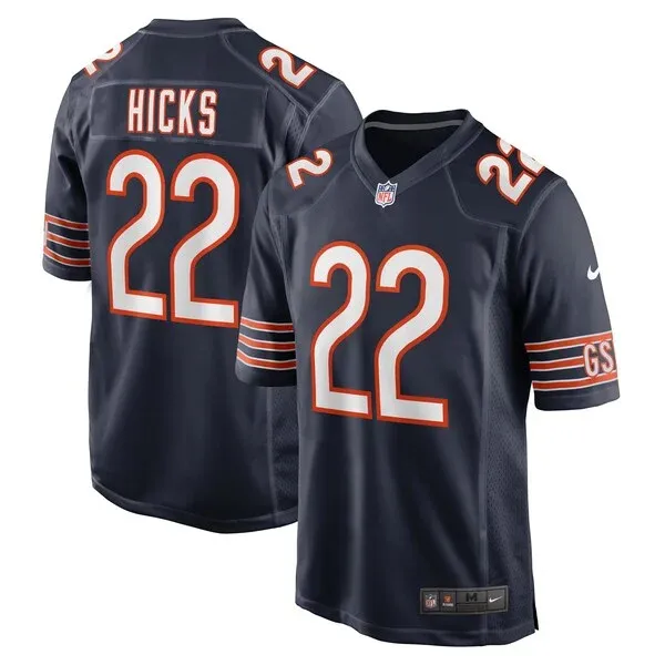 None Elijah Hicks Game Jersey - Navy | NFL Player Jersey | NFL Footbal