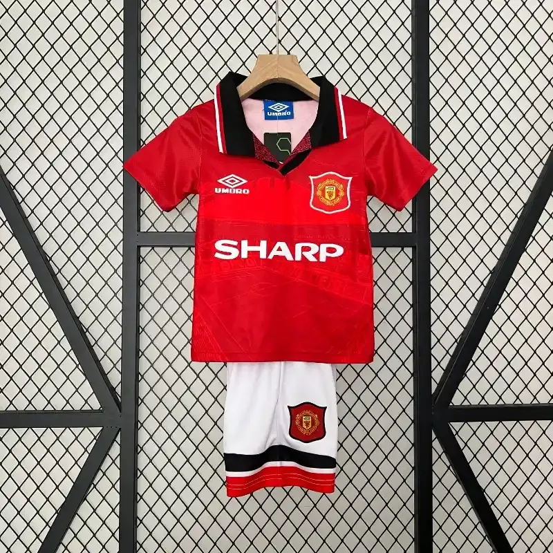 1994-1996 Kids Manchester United Jersey retro kit