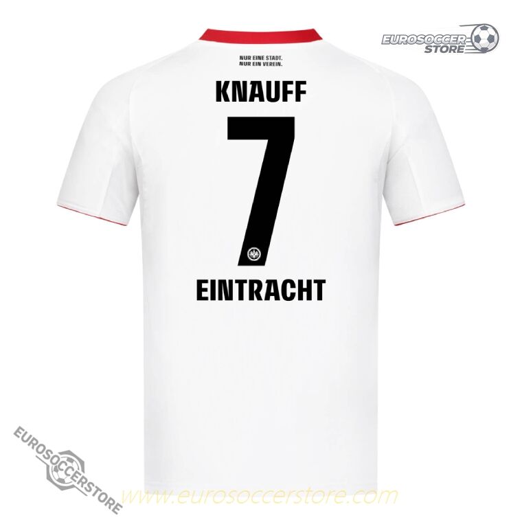 Eintracht Frankfurt 25-26 Season Away Jersey with KNAUFF 7 Printing