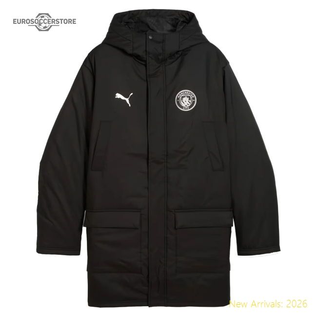 Premium 2025-2026 Man City Training Winter Coat (black) - Premium