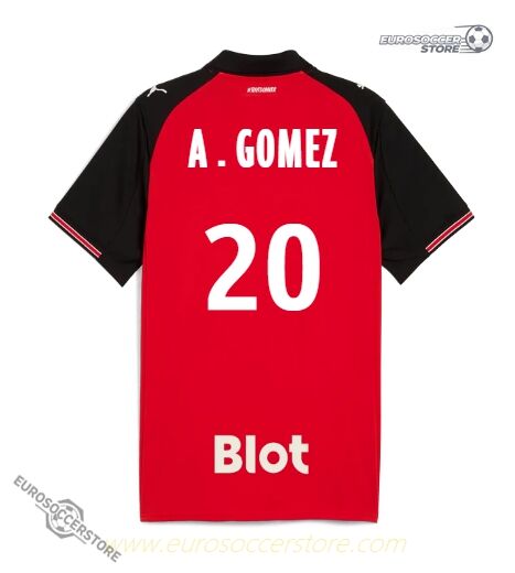 Rennes Home Jersey A.GOMEZ 20 for 25-26 Season