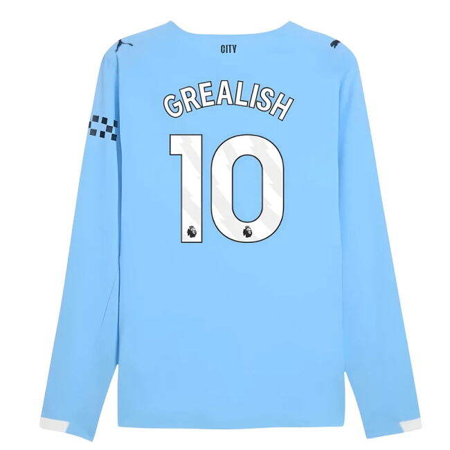 2025-20 Man City Home Football Jersey Grealish Printing L M S