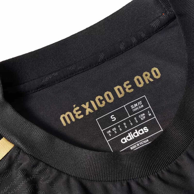 Player Version Mexico Third Away Long Sleeve Jerseys Kit 2025- Gold Cu