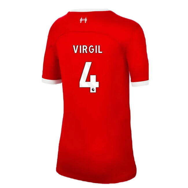 High-Quality Liverpool Virgil 4 2023 2023-2024 Liverpool Home Shirt...