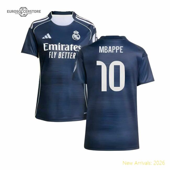 2025-2026 Real Madrid Authentic Second Jersey (womens) (mbappe 10)