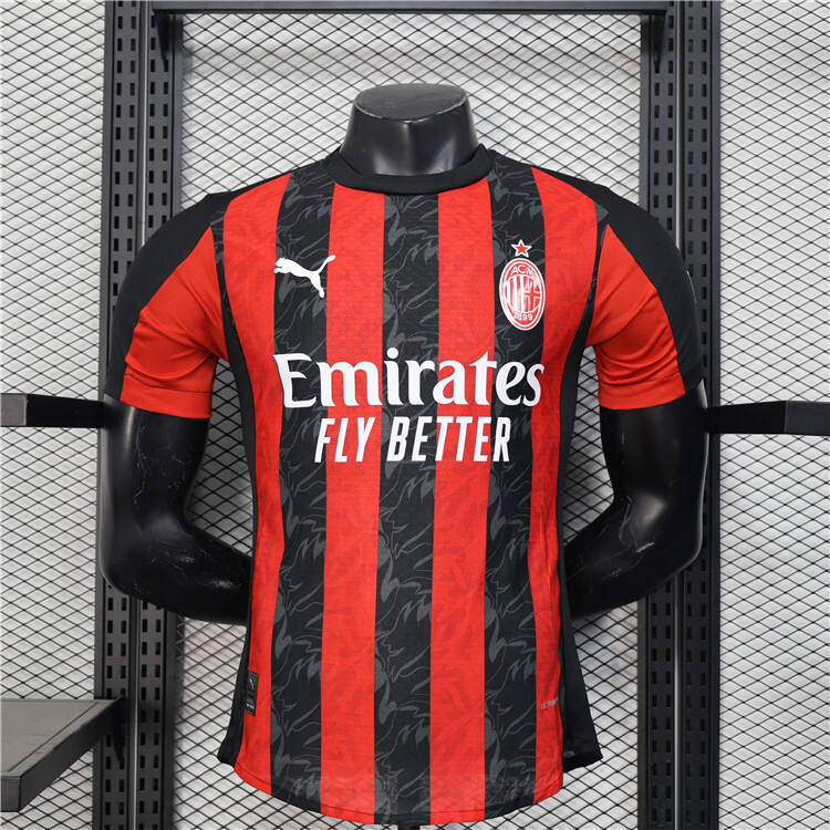 Authentic AC Milan 2526 Home Match Football Shirt - Official Replica