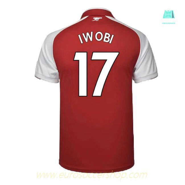 Arsenal 17/18 Home Football Shirt Adult Size XS ((Excellent) XS) (Iwobi 17)
