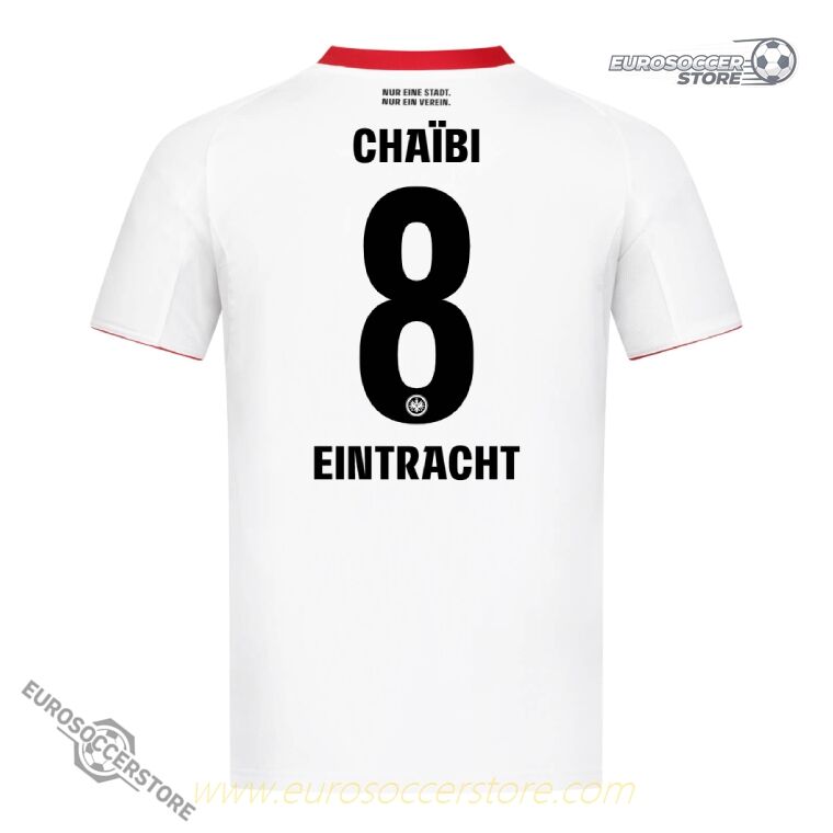 Eintracht Frankfurt 25-26 Season Away Jersey, Featuring CHAÏBI with Number 8