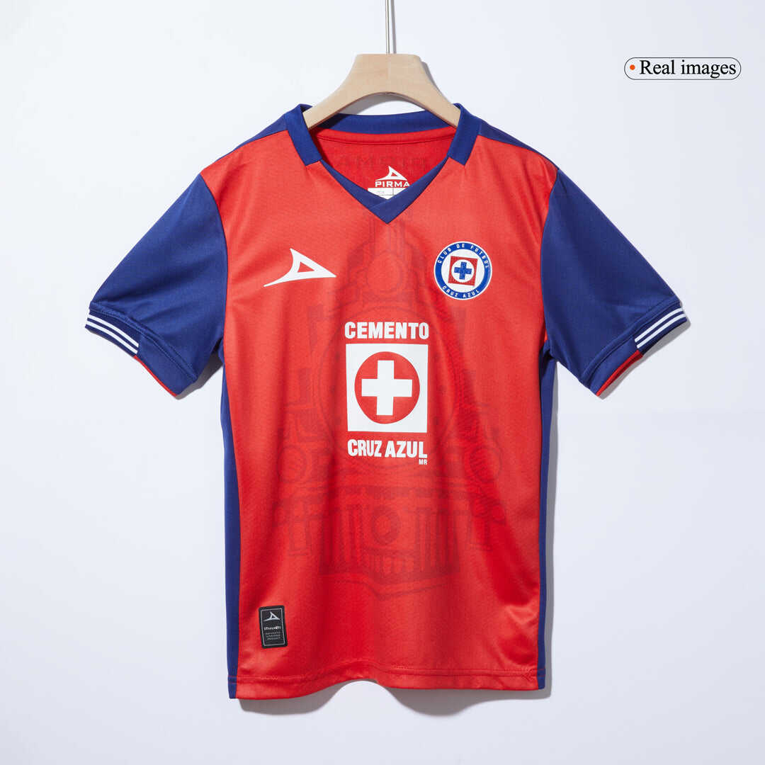 Kid's Cruz Azul Third Away Soccer Jersey Kit(Jersey+Shorts) 2024/25Aut