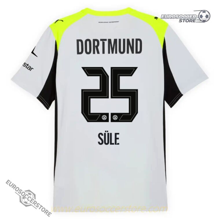 Away Jersey of Borussia Dortmund for SÜLE 25 in the 25-26 season