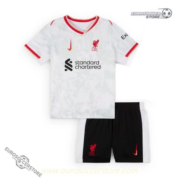 Kids' Liverpool Third Football Jersey Kit for the 24-25 Season