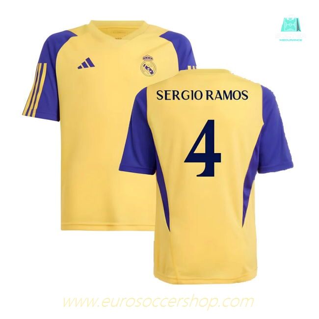 2023-2024 Real Madrid Training Shirt (Spark) - Kids (Sergio Ramos 4)