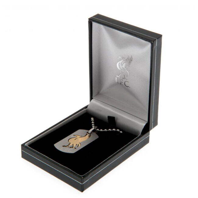 Women's Liverpool FC Bi Colour Cut Out Dog Tag & Chain