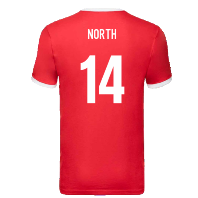 British and Irish Lions Ringer T-Shirt (Red) (North 14)